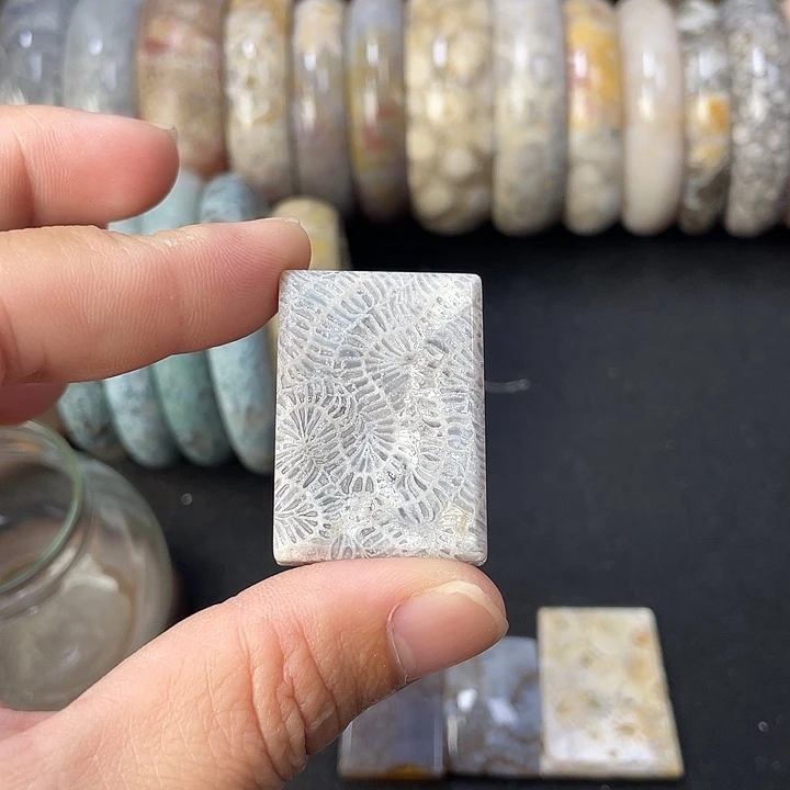 未镶嵌手链硅化珊瑚（珊瑚玉）