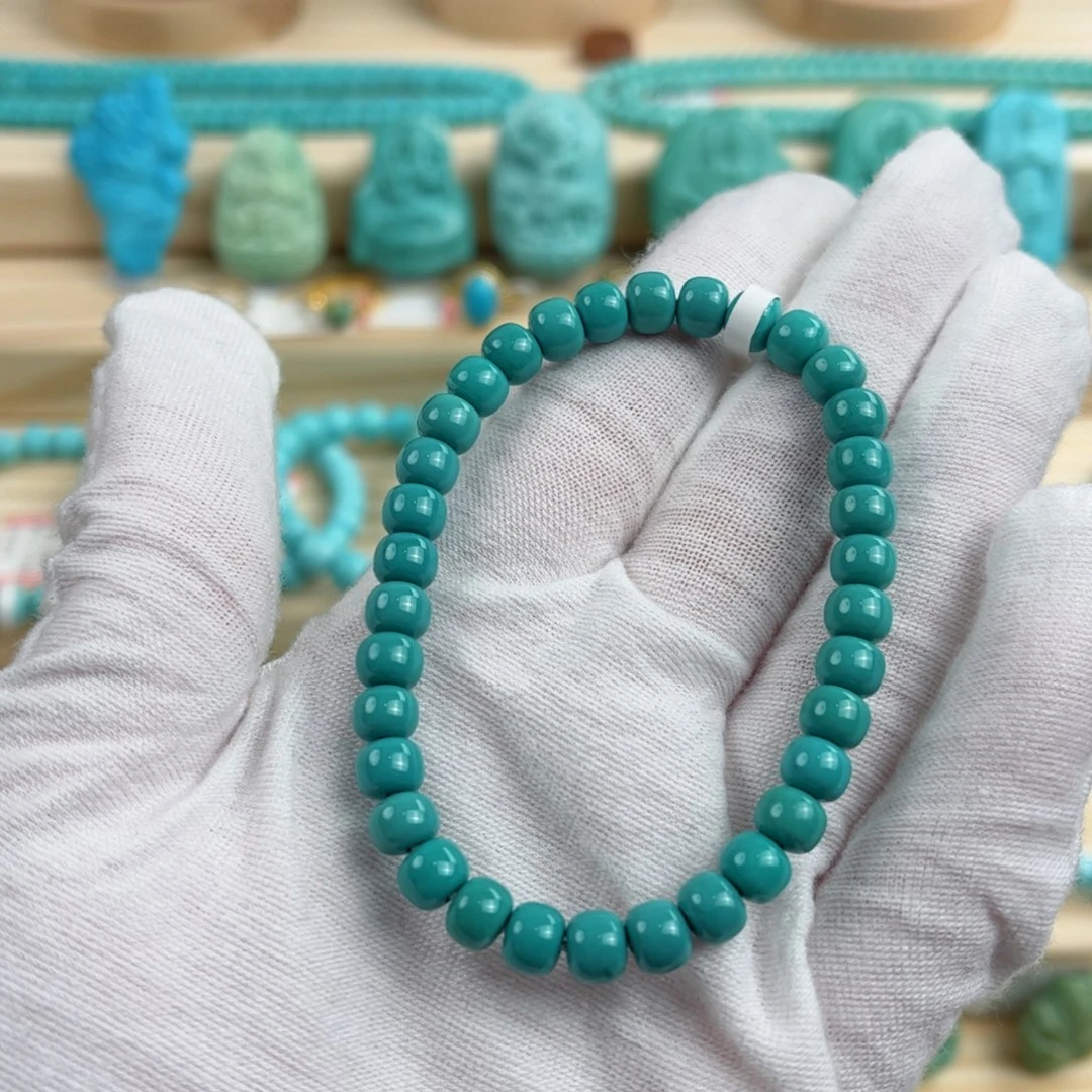 未镶嵌绿松石尺寸6.5mm