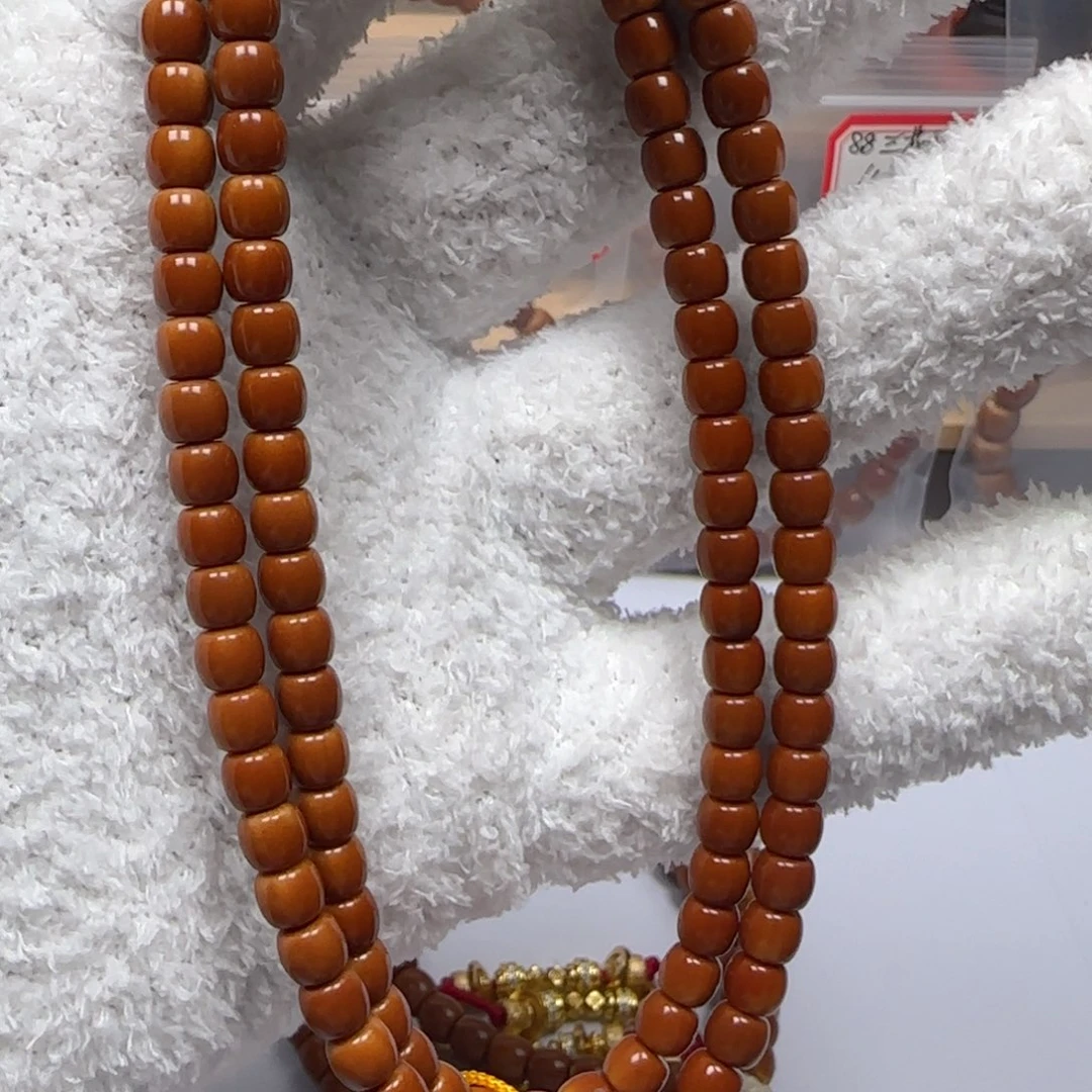 吊坠橄榄核老挝5.8mm全无白脖挂长串