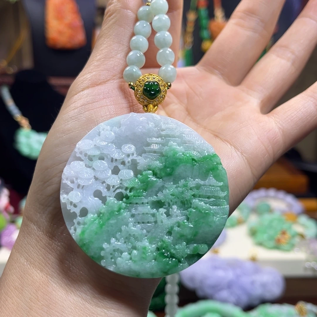 翡翠未镶嵌颈饰天然翡翠