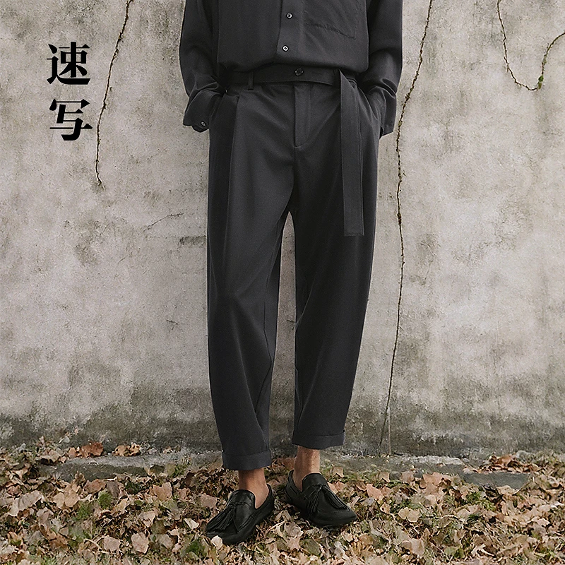 【商场同款】速写男装2025春新品锥形裤宽松日常休闲裤9P3E13830