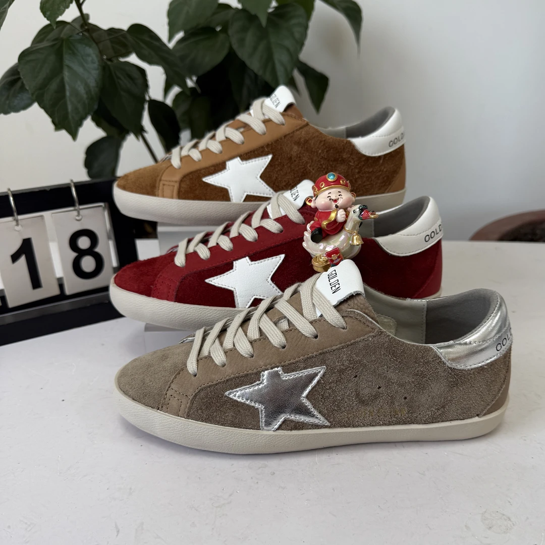 东大门2026早春新款韩版复古做旧星星系带小脏鞋女休闲百搭平底鞋