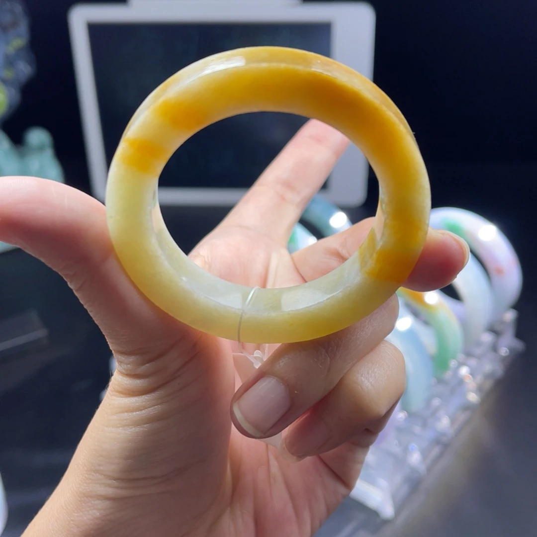 定制翡翠未镶嵌天然翡翠A货手镯