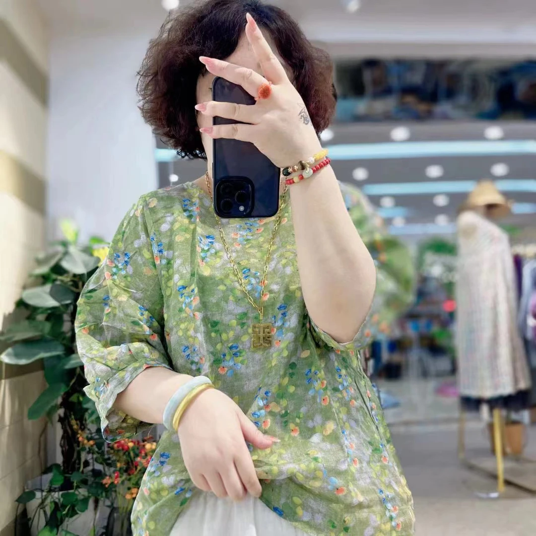 【油画】新款宽松舒适百搭显瘦上衣