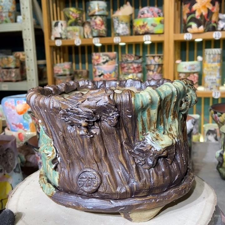 红陶景德镇艺术手绘作品