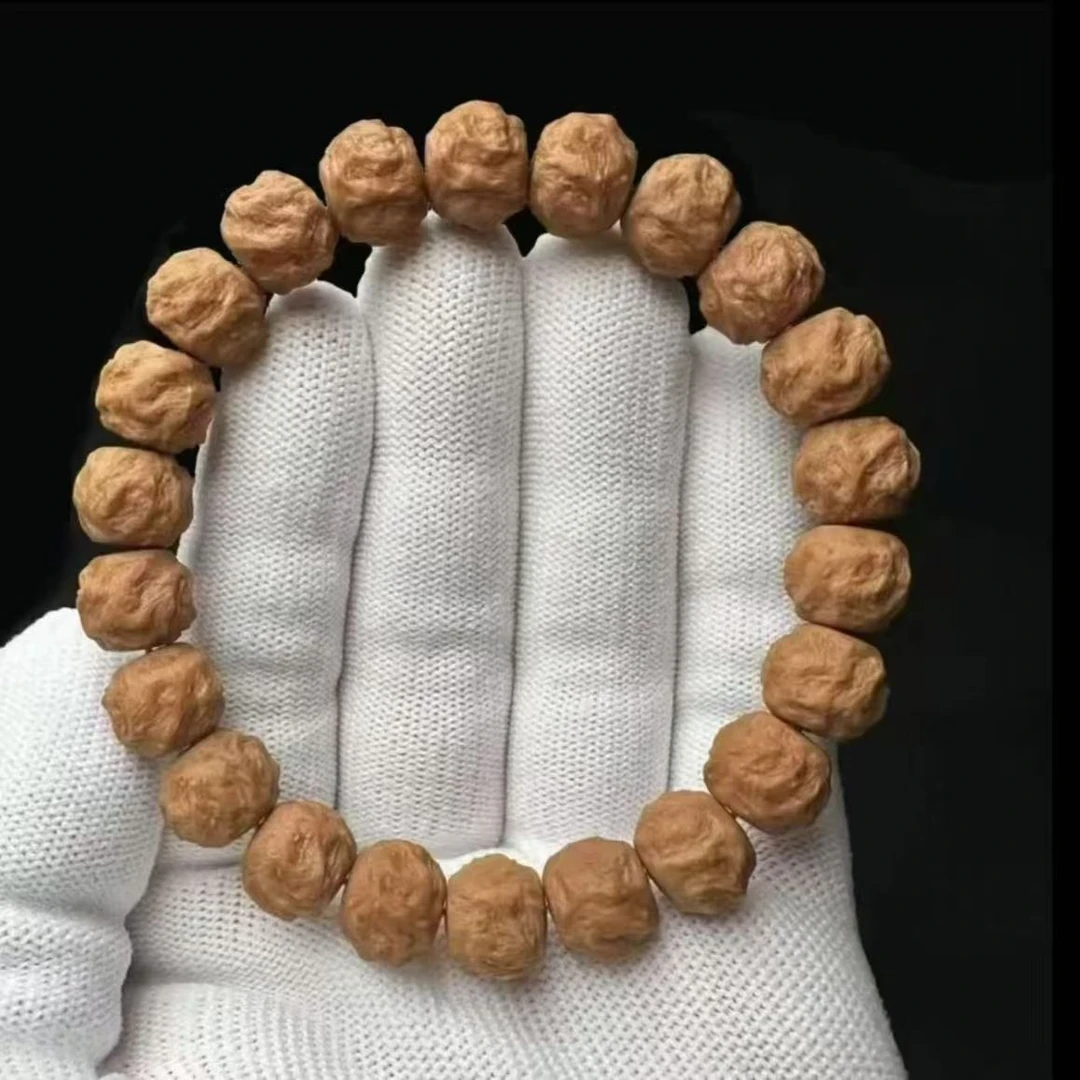 2025新款龙蛇之变全品猴头核桃雕刻手串保能玩毕业
