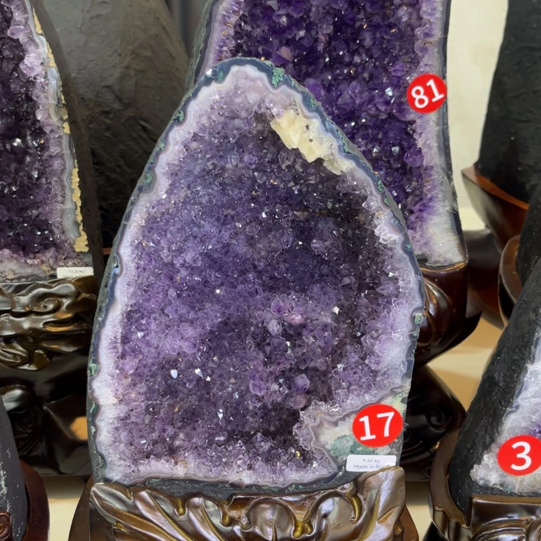 摆件紫晶未镶嵌水晶