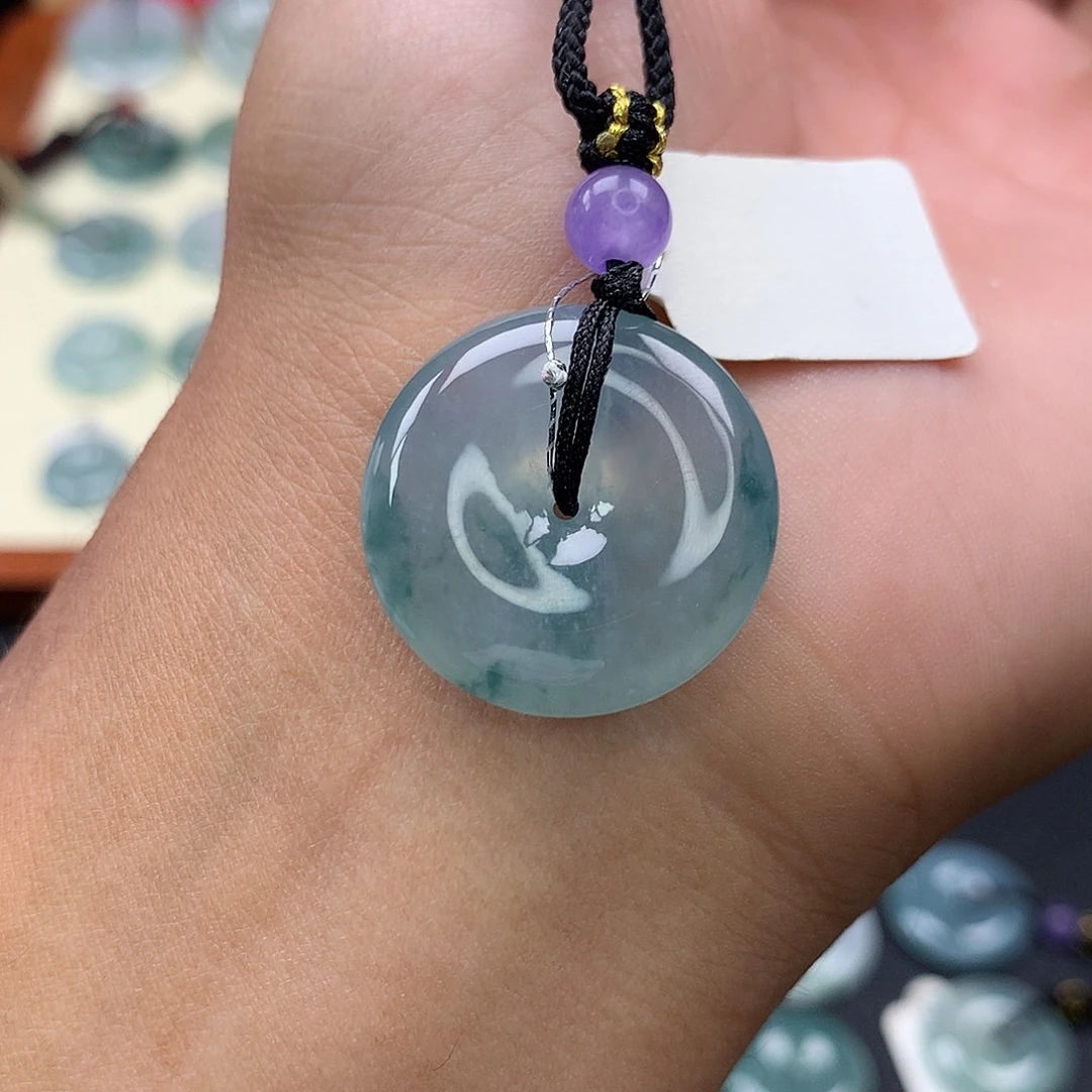 翡翠未镶嵌颈饰47 尺寸24-6.1