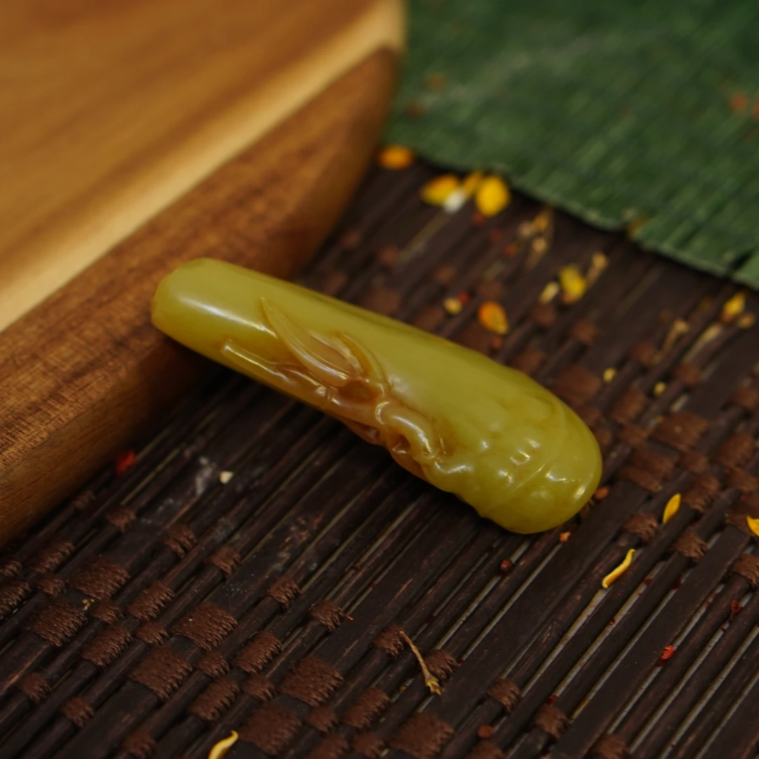 民国和田黄玉福瓜/HY117051/金玉良缘/槐荫山房