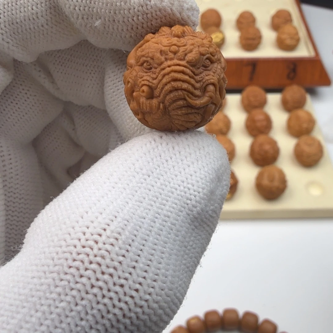 猴头核桃吊坠断牙怒象