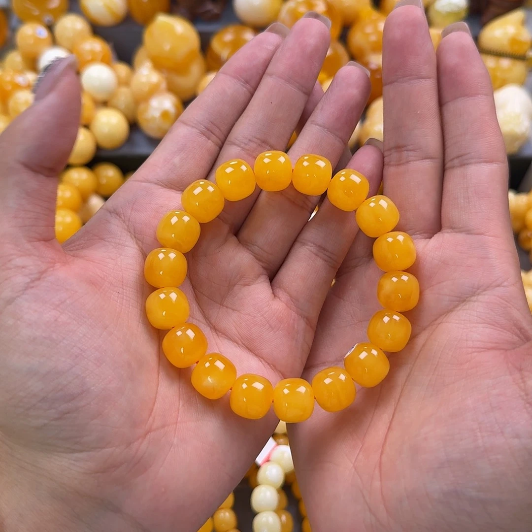 蜜蜡未镶嵌珠宝奇石同料13mm