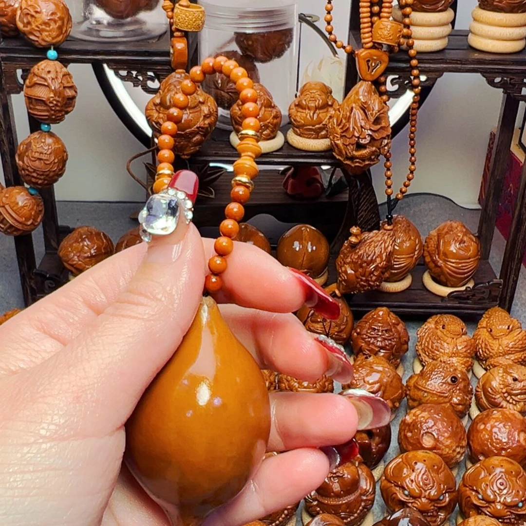 橄榄核手串/手链追**影素核