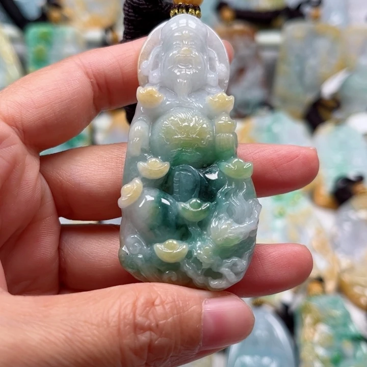 翡翠未镶嵌吊坠(不含链)挂件