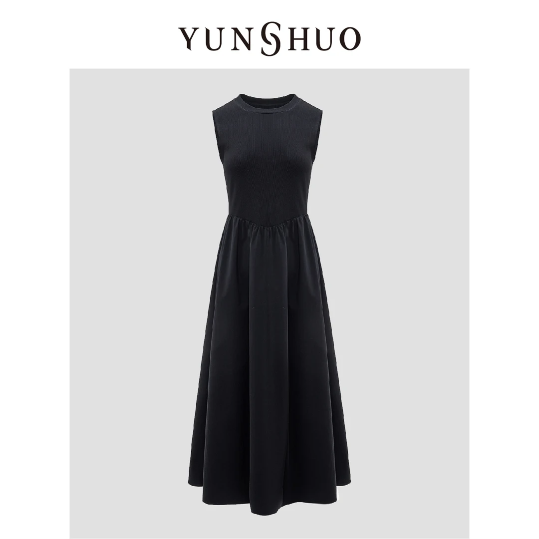 YUNSHUO允硕2024新款秋季简约时尚百搭夏季法式气质连衣裙569341