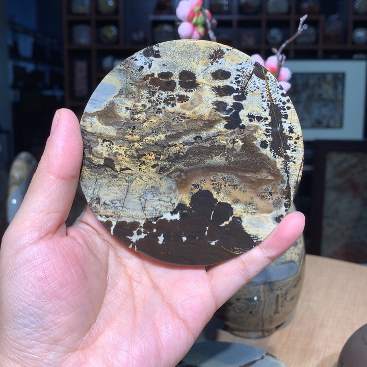 广西国画石摆件，观赏收藏