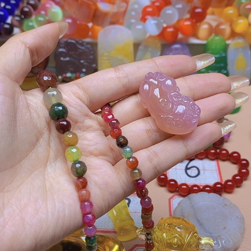 【闪购商品】玛瑙/玉髓颈饰未镶嵌王****财