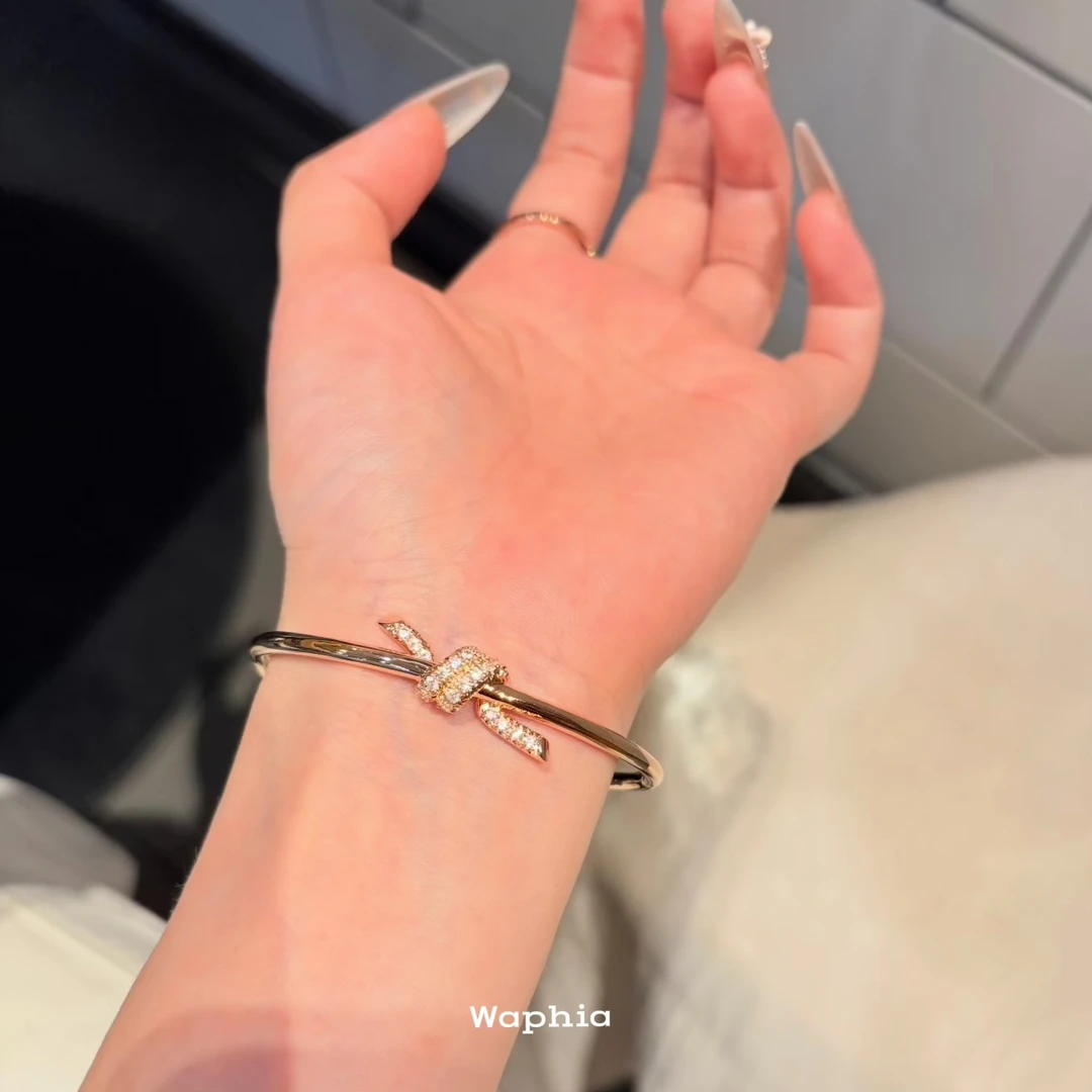 合金手镯 Waphia设计师款经典时尚手镯【绳结】 TF013