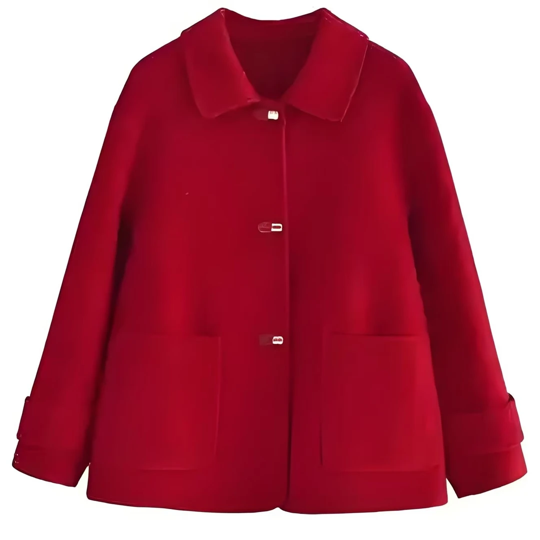 （按直播间过款编号对应价格下单）女款双面呢大衣衬衣半身裙内搭