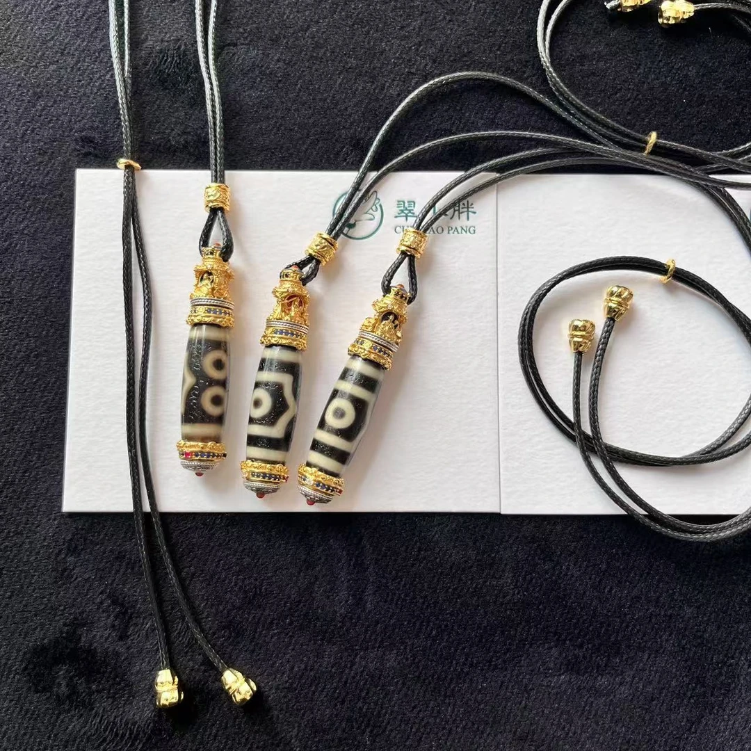 翠小胖二号店  925宝盖三眼玛瑙项链多样性发1