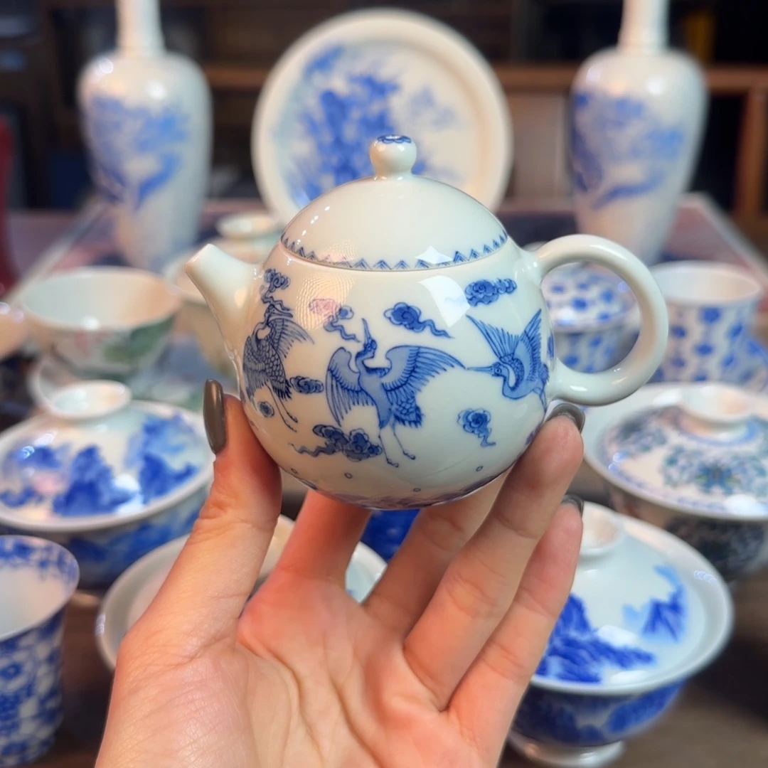 名窑口 六鹤茶壶福利