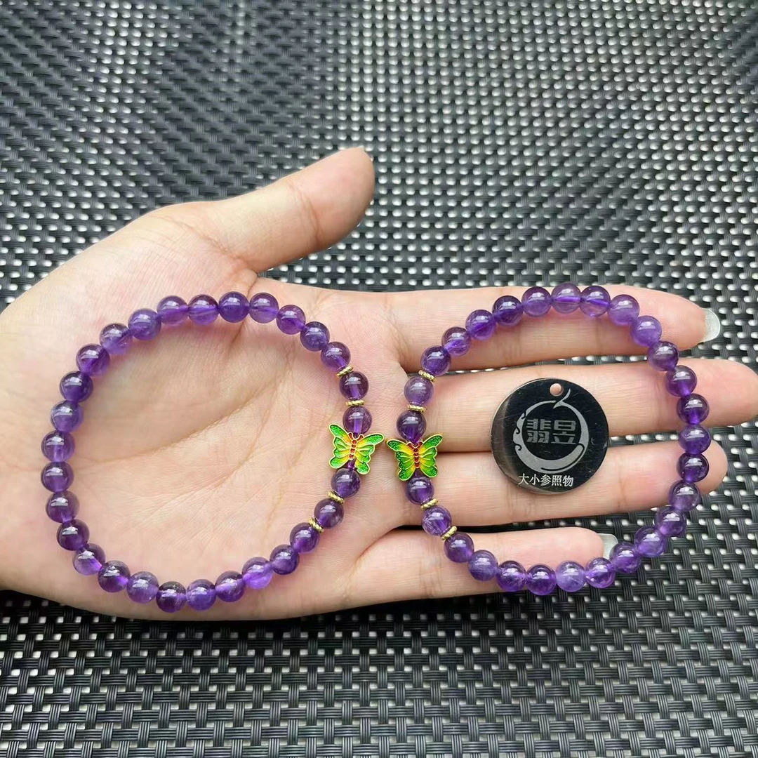 翡昱-B2-19985-紫水晶手串/约6+/约28颗-多样性发其一-C