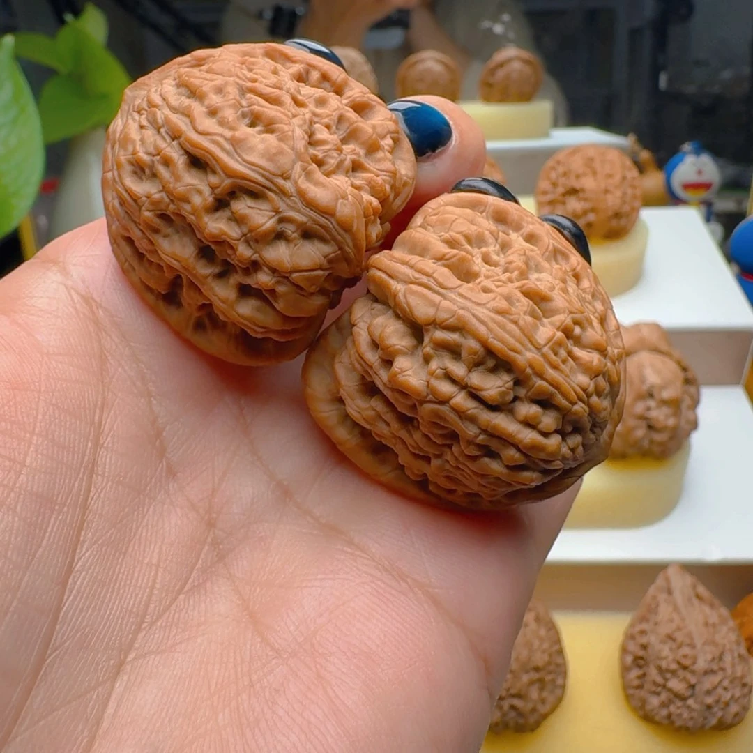 把件核桃34承德密纹