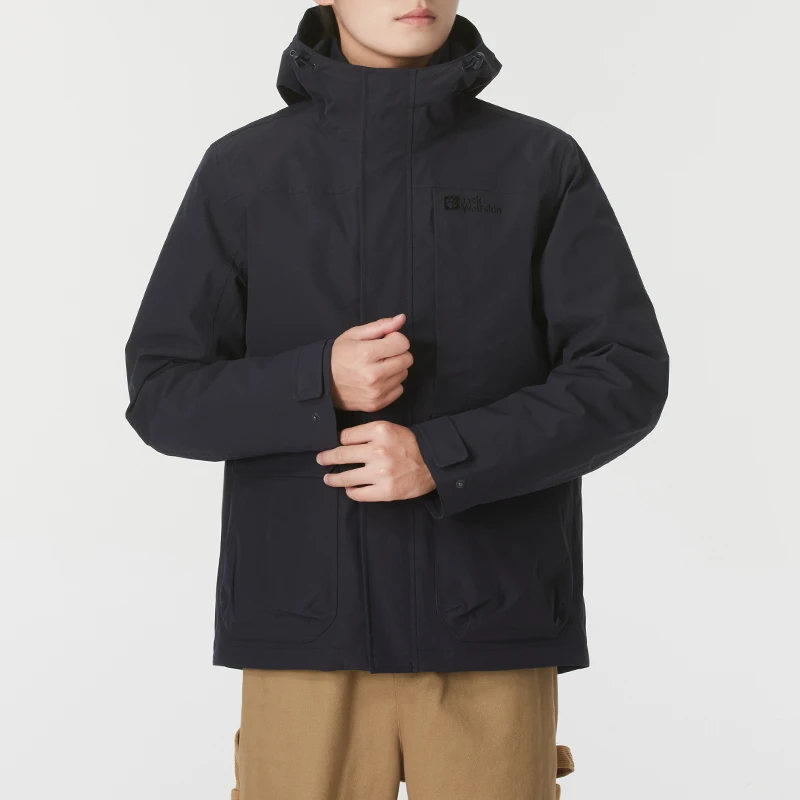 狼爪冲锋衣男装新款户外运动保暖休闲外套羽绒内胆三合一 5121332