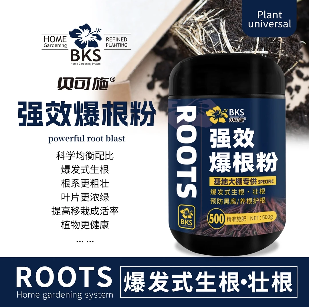 贝可施高效爆根粉爆根王中王生根液快速扦插基地用高纯生根粉