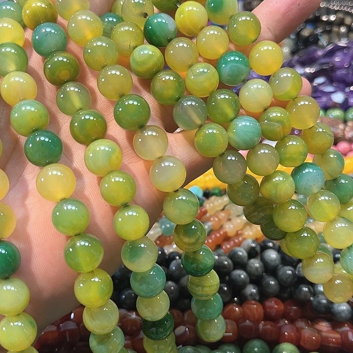 玛瑙/玉髓合金珠宝半成品葡萄玛瑙一条12mm