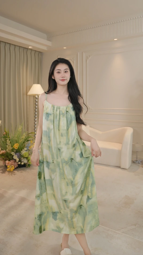 【鲜活夏日】吊带睡裙女款睡衣夏季代尔棉连衣裙可外穿家居服夏款