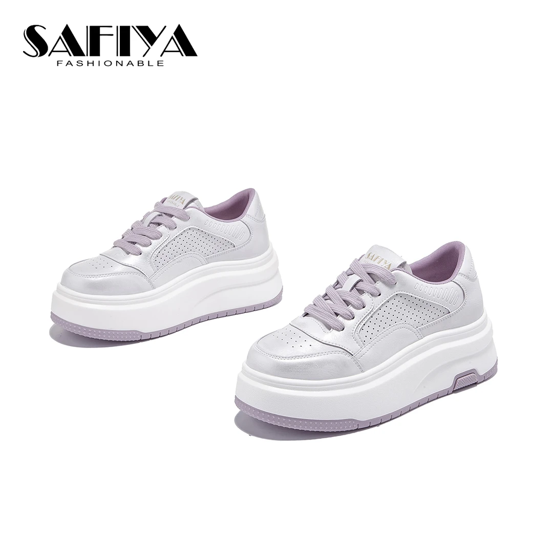 索菲娅Safiya2025春夏新款厚底透气舒适百搭时尚休闲鞋SFD1111C91