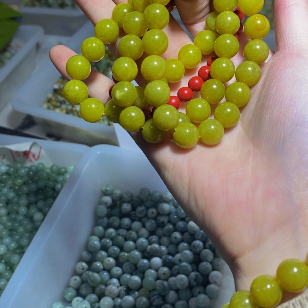 【闪购商品】蛇纹石玉颈饰未镶嵌17