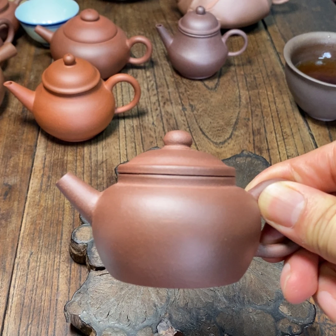 茶壶紫砂全手工摹古容量85cc
