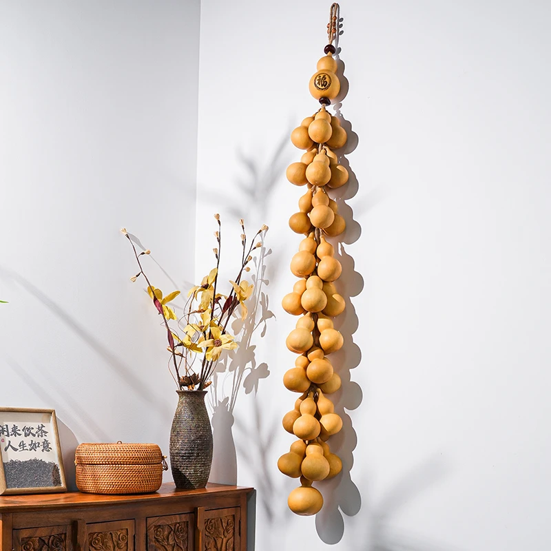 原色38颗大葫芦家居客厅电视背景玄关耐高温美观实用装饰品挂饰