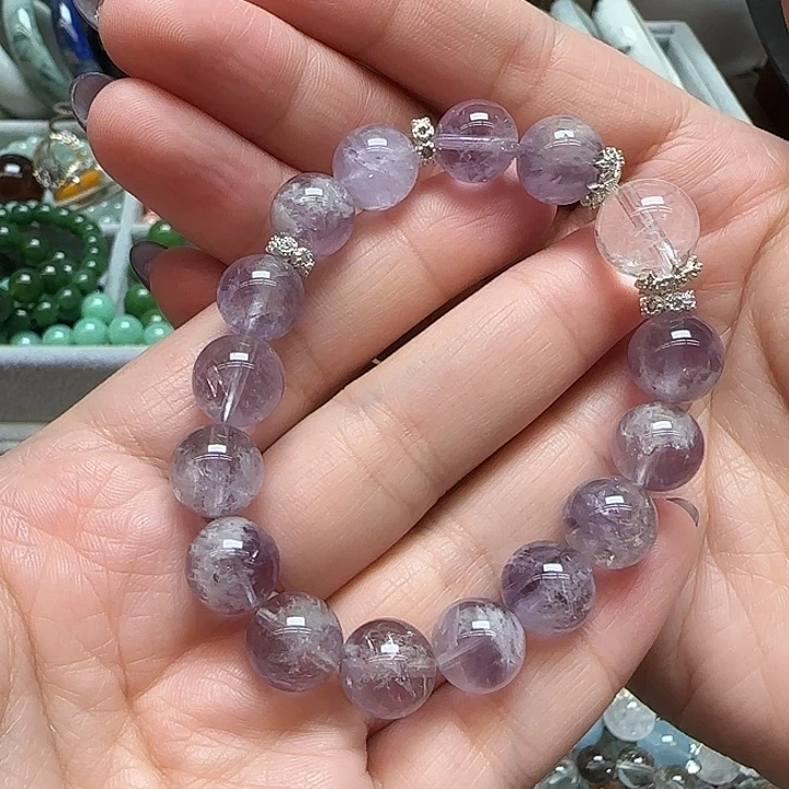 水晶未镶嵌手串天然