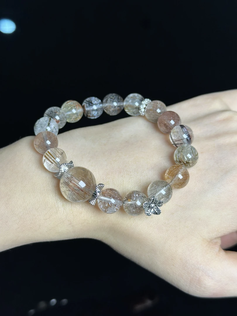 【西西里】新中式红铜发晶设计款 天然水晶设计款手串