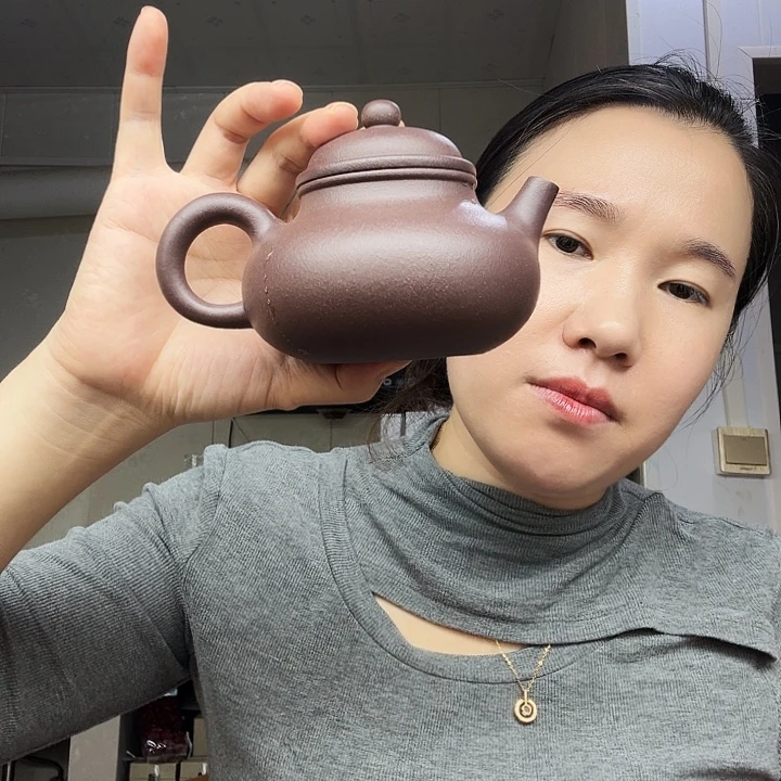 茶壶紫砂原矿半手工天青泥容天300cc