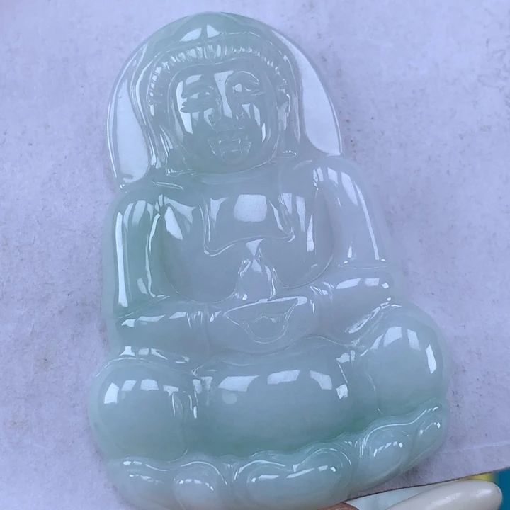 颈饰未镶嵌翡翠玉观音吊坠