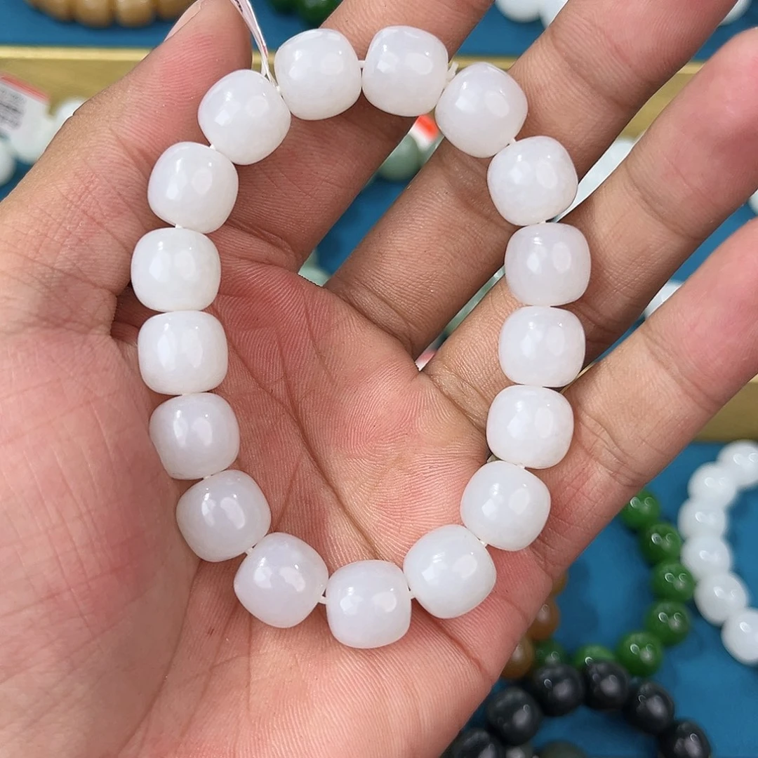 手串未镶嵌和田玉纯天然新疆和田玉且末天泰12mm老型