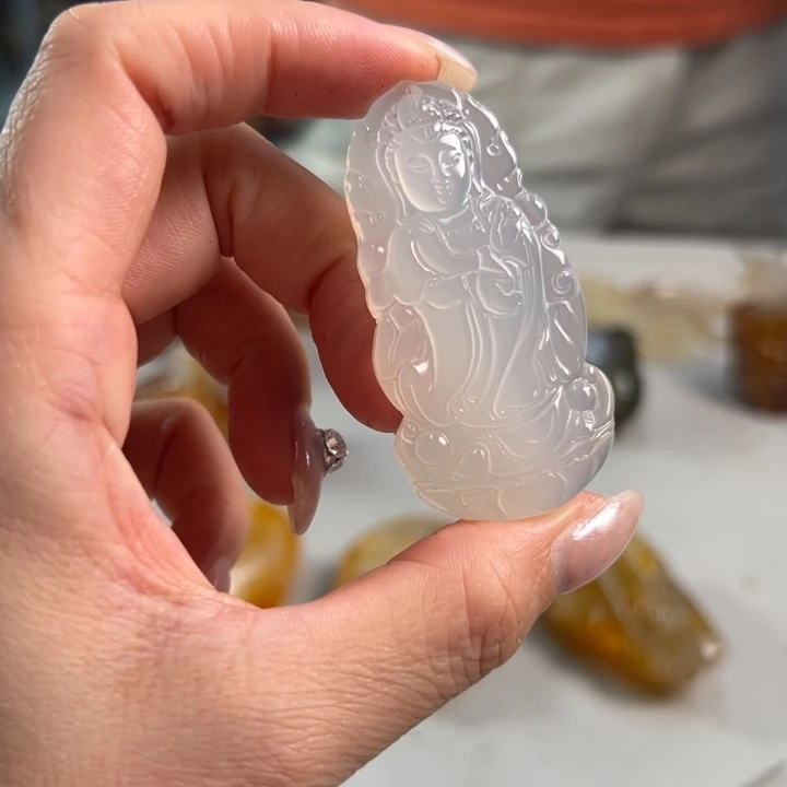 玛瑙/玉髓吊坠(不含链)未镶嵌