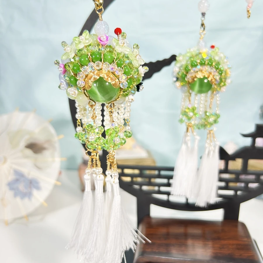 魅染 铜合金吊坠 刀马旦手工饰品京剧脸谱古风手作车挂配饰中国风