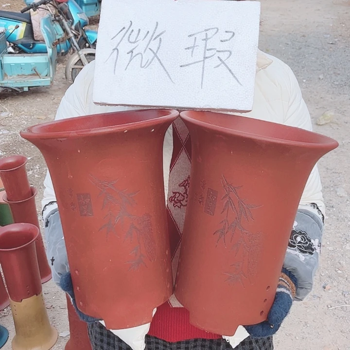 宜兴紫砂精品花盆