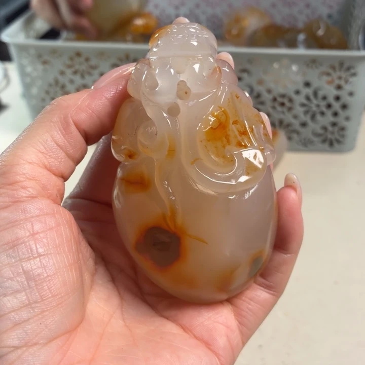 玛瑙/玉髓未镶嵌吊坠(不含链)