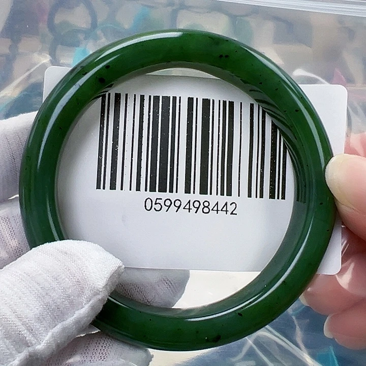 和田玉未镶嵌手镯包容6061