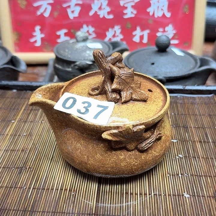 纯手工制作粗陶茶具