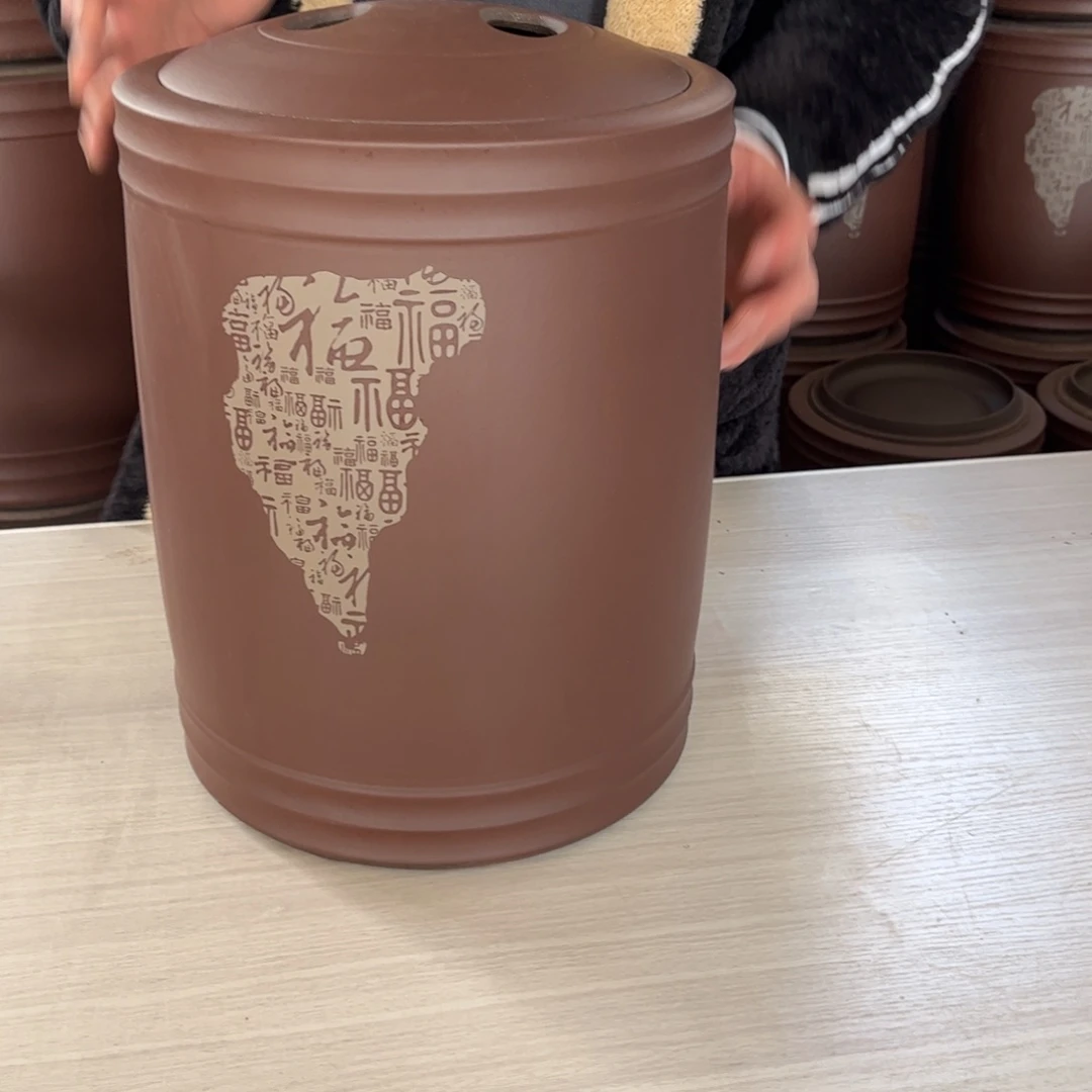 茶叶罐紫砂12 饼茶叶罐