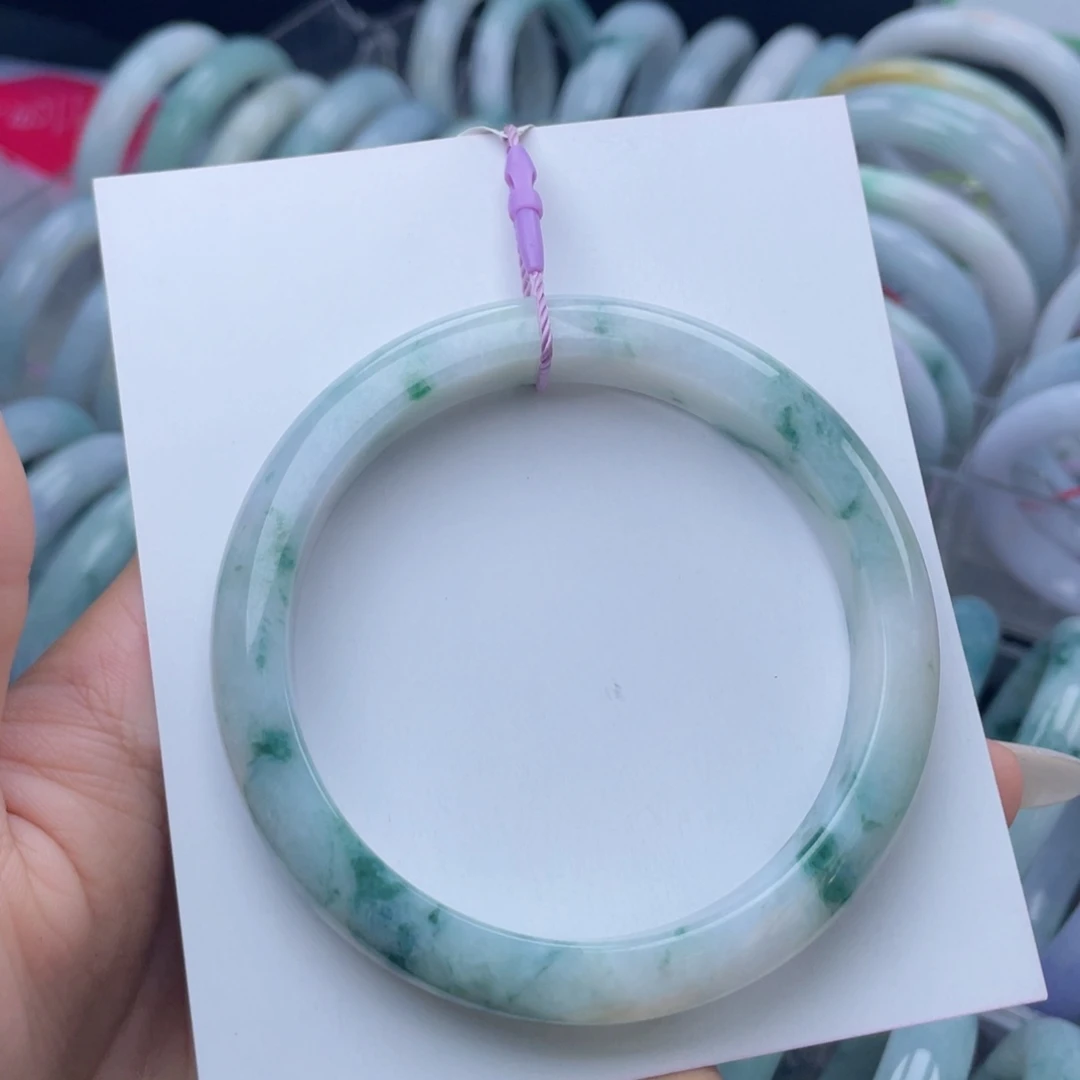 翡翠未镶嵌手镯62圈