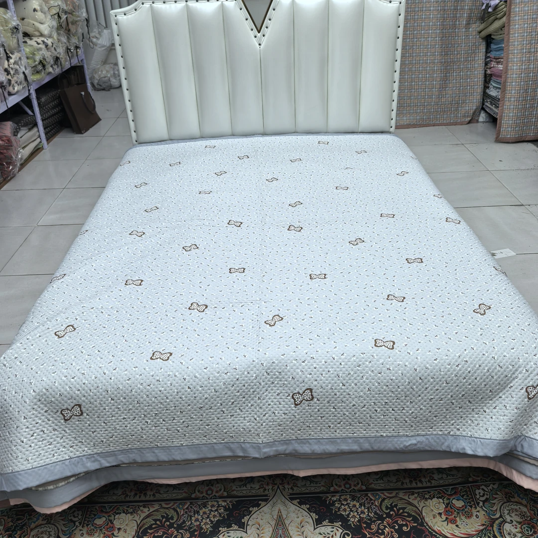 莫小柔宽边床盖《茉莉蝴蝶结》2米✕2.3米