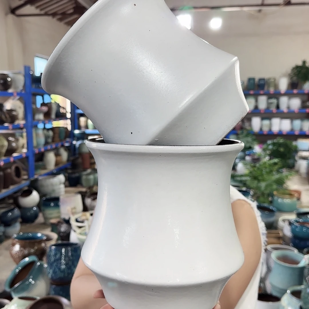 紫砂花盆高20口20