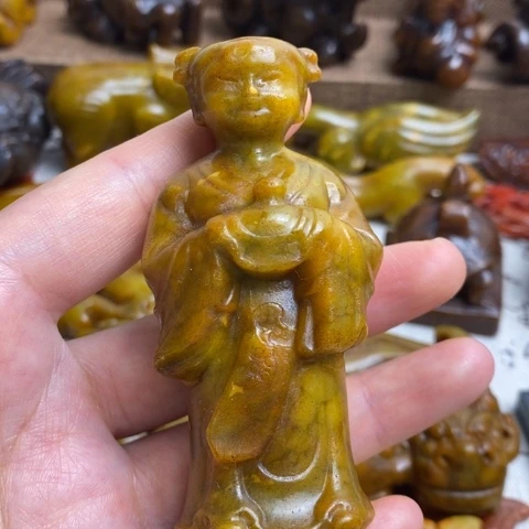 蛇纹石玉未镶嵌颈饰17